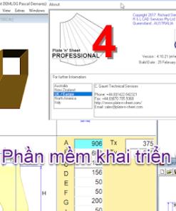 Phần mềm khai triển tôn, ống gió